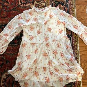 Floral pink and orange dress!